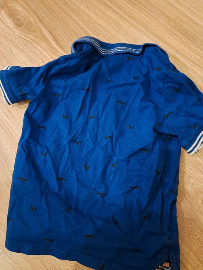 Polo bleu motif renard 2 ans Sergent Major - photo numéro 2