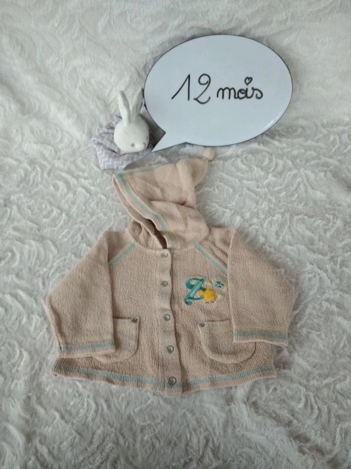 Gilet avec capuche Mixte 12 mois La compagnie des petits 100% coton