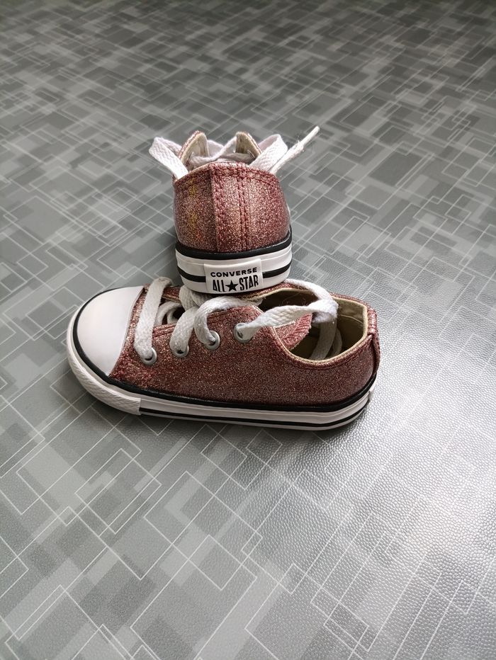 Converse rose glitter - photo numéro 2