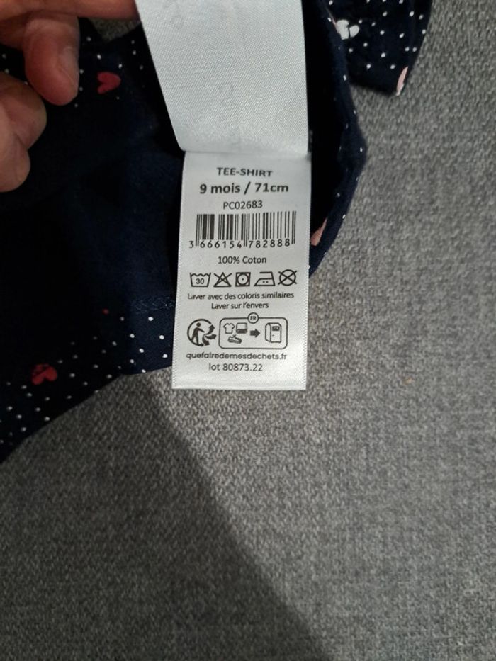 T-shirt bleu marine Mes petits cailloux - photo numéro 6