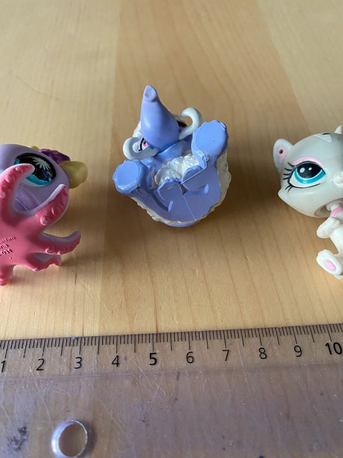 Petite figurine littlest pet shop pieuvre chat mammouth monster hight shiver abbey - photo numéro 4