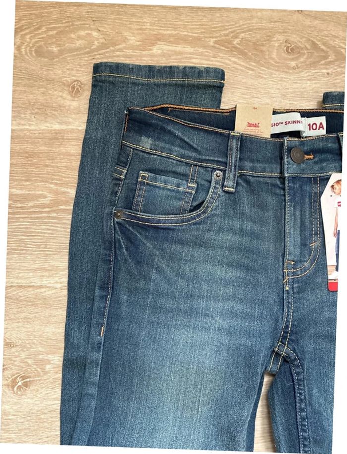 Jean Levis 510 skinny 10 ans bleu délavé neuf - photo numéro 8