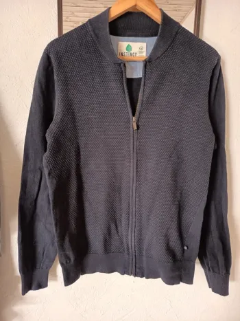 Gilet zippé bleu marine Bonobo