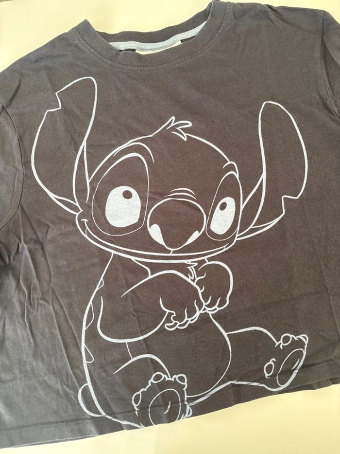 T shirt manche courte Stitch - Type croc top overside - Taille XS - Disney - photo numéro 2