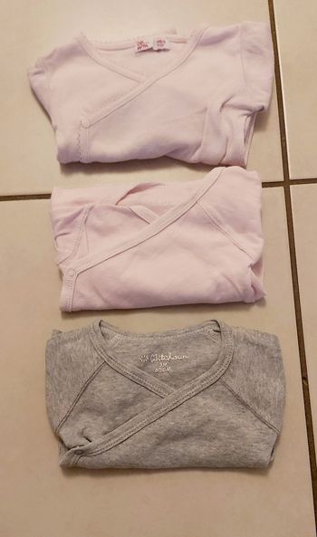 Lot de 3 bodies manche longue 3 mois
