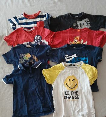 Lot tee-shirt été garçon 4 ans