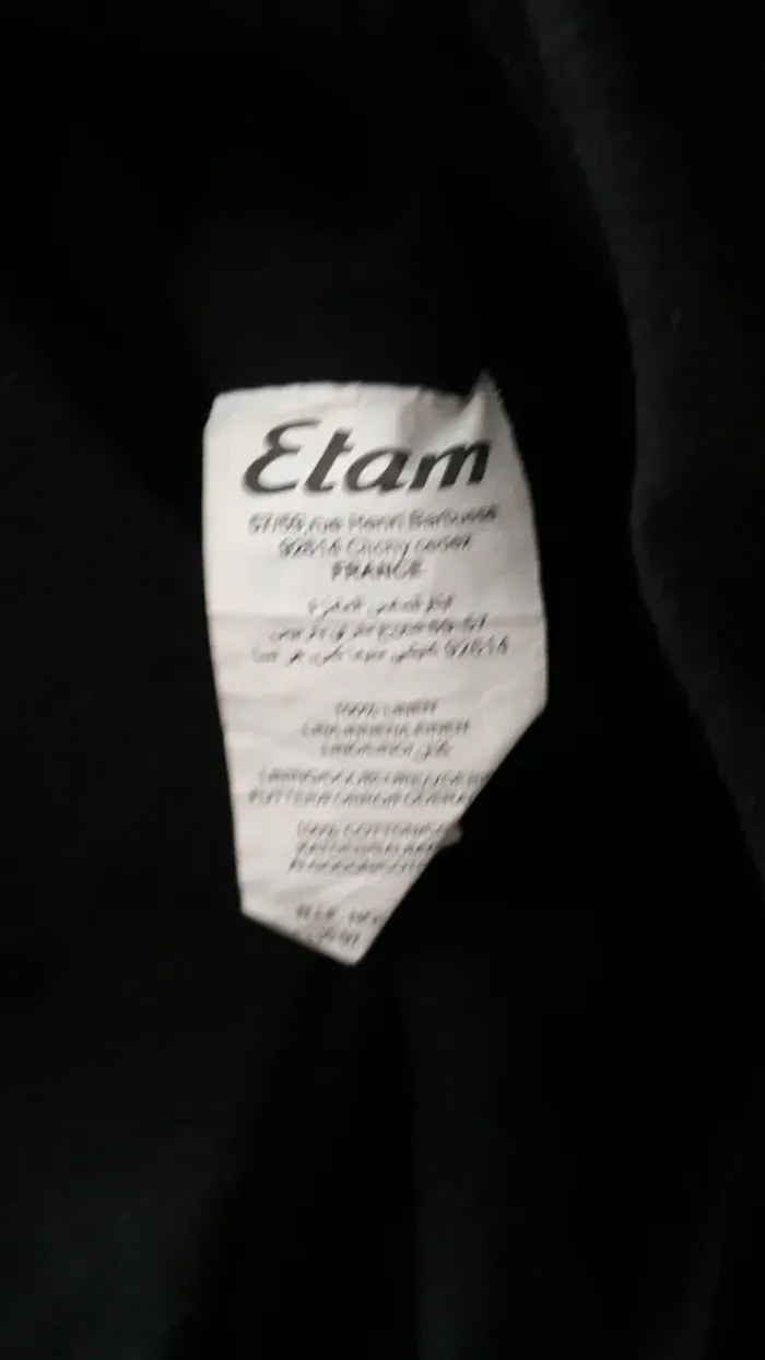 Robe chic lin noir Etam T36 - photo numéro 4