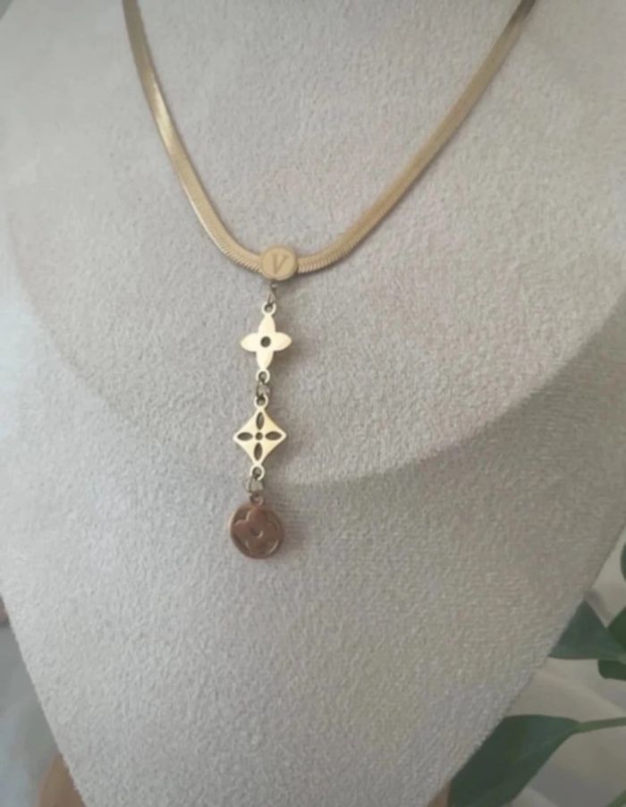 Collier tendance acier inoxydable - photo numéro 2