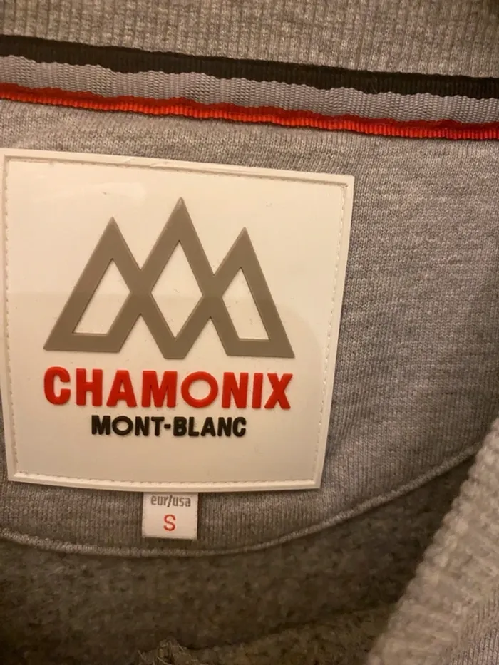 Sweat homme gris Celio collection Chamonix Mont Blanc - photo numéro 3