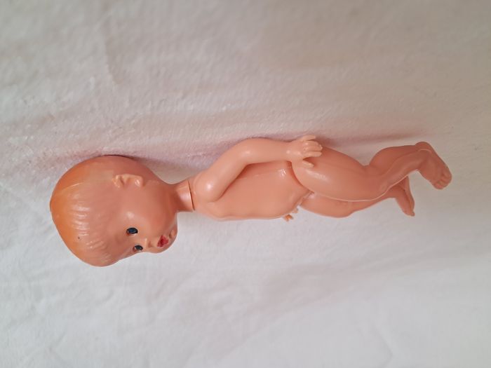 Poupée garçon cs Italie blond yeux bleus dormants Hauteur 14 cm ancien - photo numéro 6