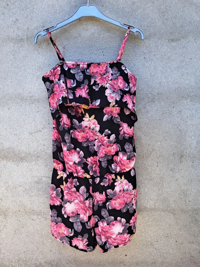 Combi-short fleurie