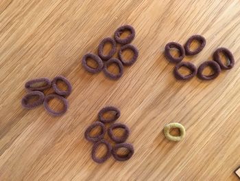 Lot 20 chouchous marron camel pour coiffures boutique indépendante