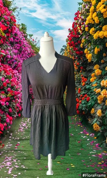 Robe unie noire, Camaïeu, taille 38