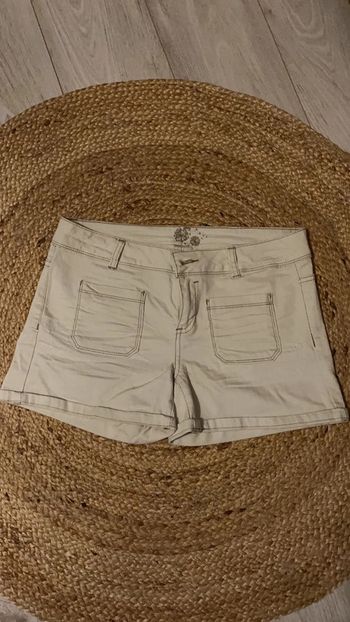 Short en jeans Promod beige