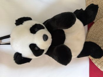 peluche sac à dos panda zooparc beauval