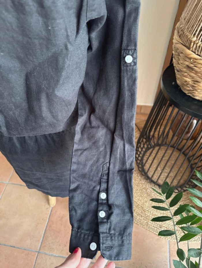 Robe noire en lin - photo numéro 7