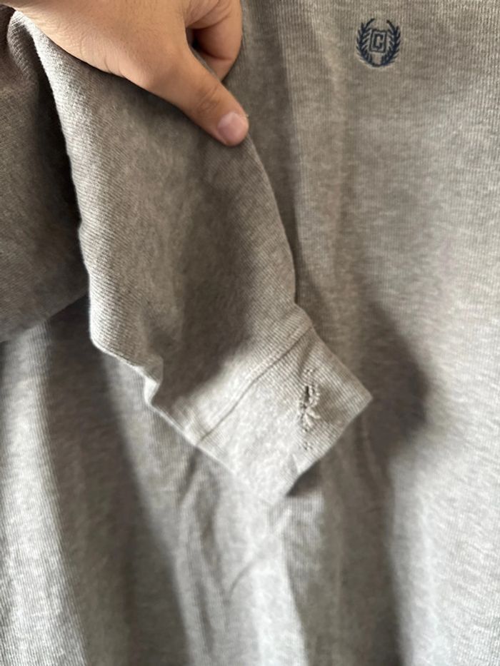 Pull zippé col montant Chaps beige – Taille XL – Bon état - photo numéro 4