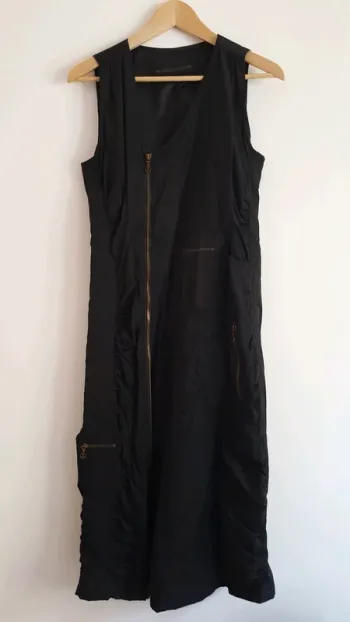 Robe noire longue taille 40