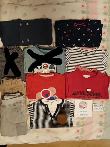 Lot de 8 vetements 24 mois obaibi