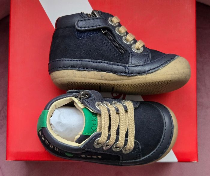 Bottines Kickers garçon en cuir marine 18 - photo numéro 4