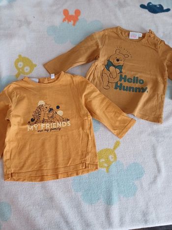 T-shirt 6 mois jaune moutarde Disney