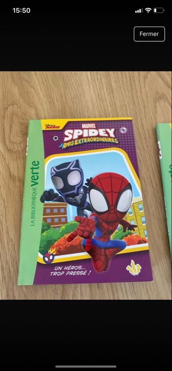 Livre bibliothèque verte spidey