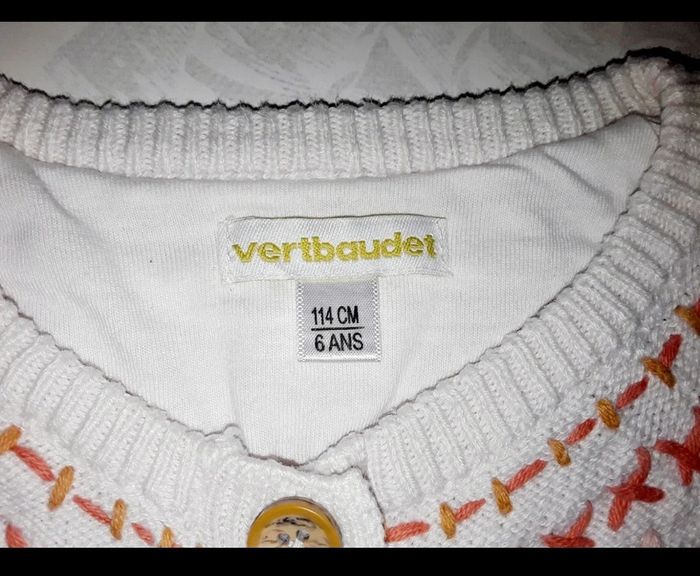 🟣 6 ans Gilet Vertbaudet 🟣 - photo numéro 2