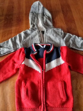 Lot gilet 12 mois garçon