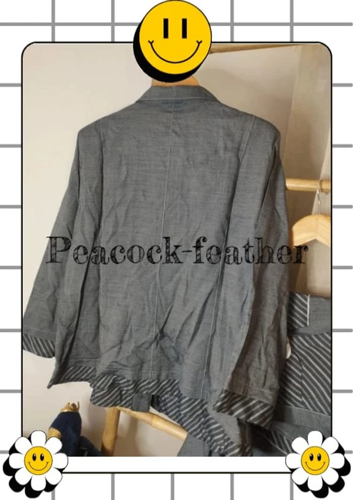 Ensemble jupe veste gris gevana 56 - photo numéro 10