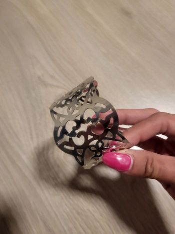 Gros bracelet gris femme bijou