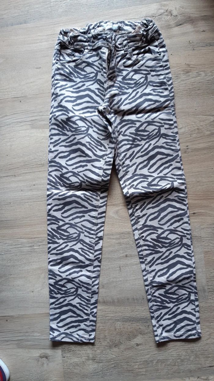 Jean skinny zébré 10 ans
