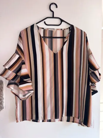 Blouse manche courte cache cache