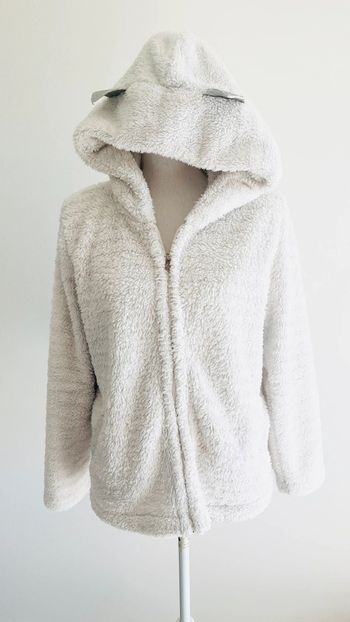 Veste moumoute blanche Etam