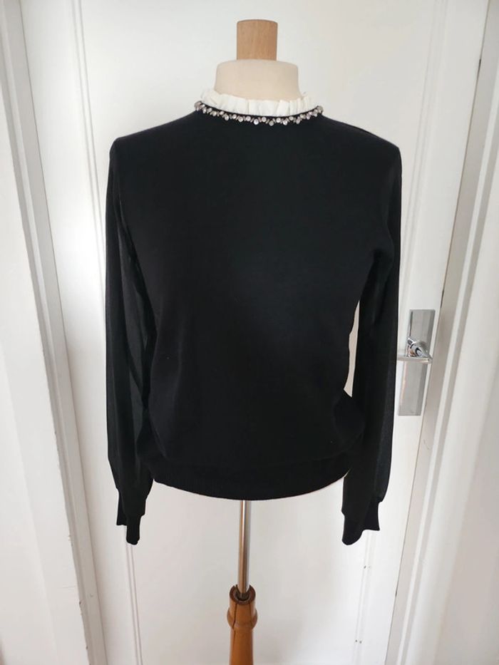 Pull manches mousseline Morgan