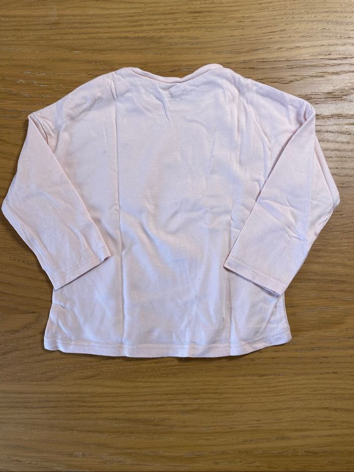Vertbaudet T-shirt renard rose pâle Taille 6 mois - photo numéro 5