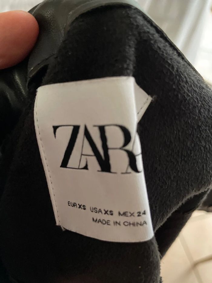 Veste chemise Zara noir taille Xs - photo numéro 4