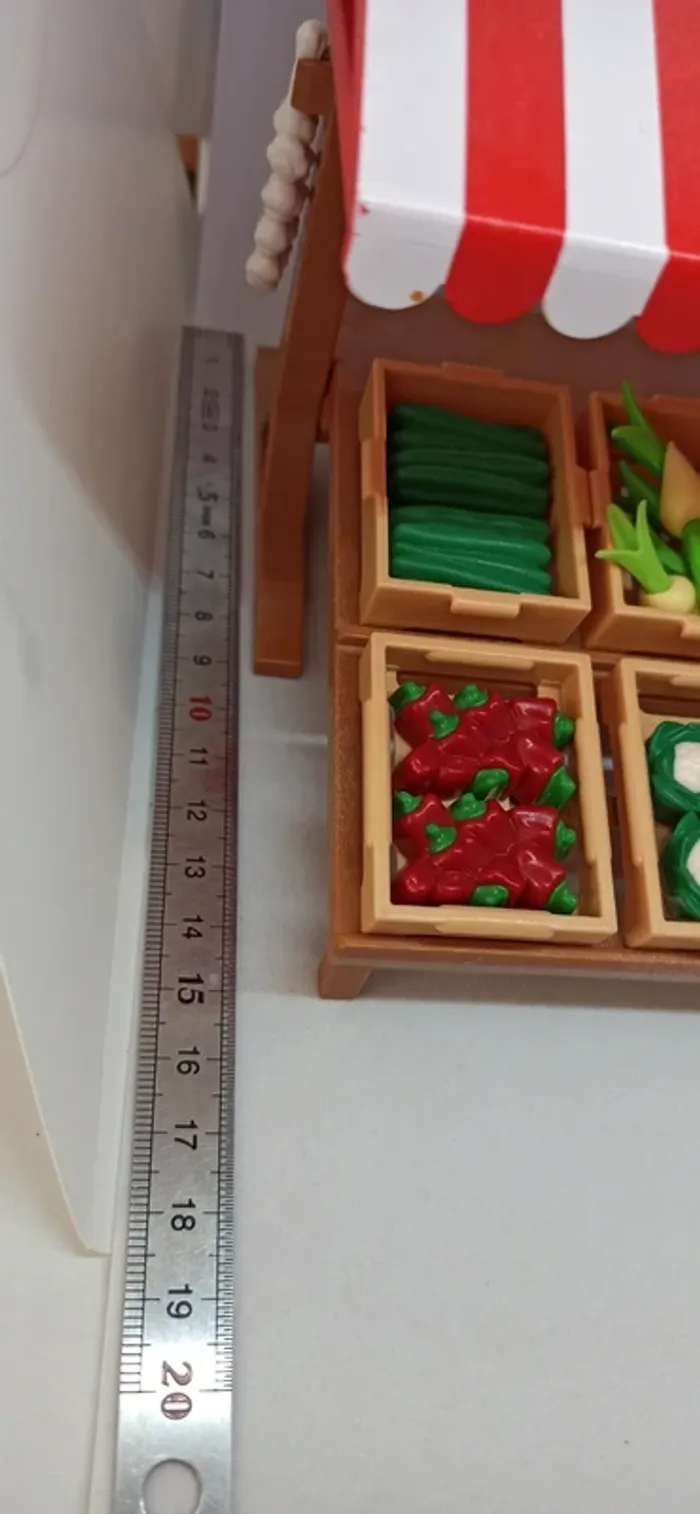Stand épicerie marché avec légumes playmobil - photo numéro 4