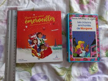 Lot de 2 Livres, paris vous aime émerveillés, Les crayons enchantés de Morgane