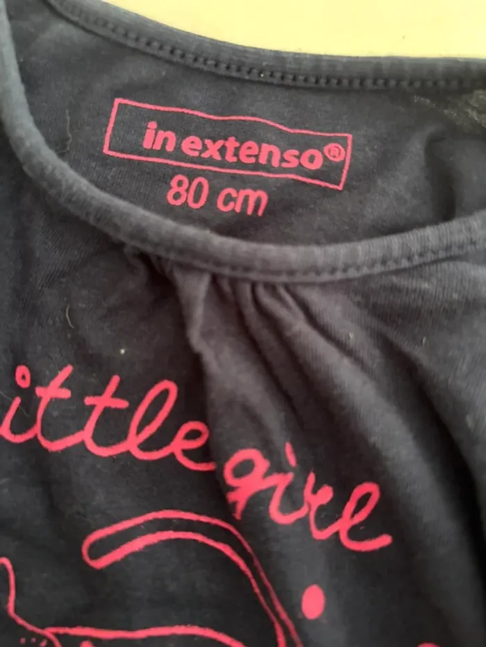 T-shirt bleu In Extenso - 18 mois - photo numéro 3