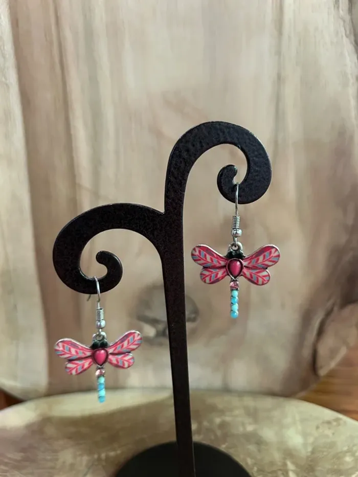 Boucles d'oreilles libellules