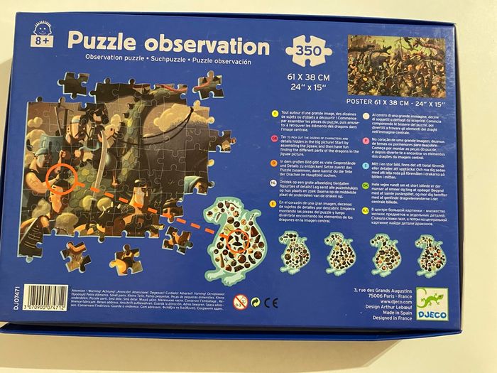 Puzzle Observation la bataille des Dragons - photo numéro 2