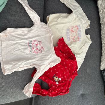 Lot de pull fin+ t-shirt manches longues Disney