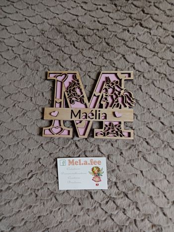 Lettre en bois personnalisée