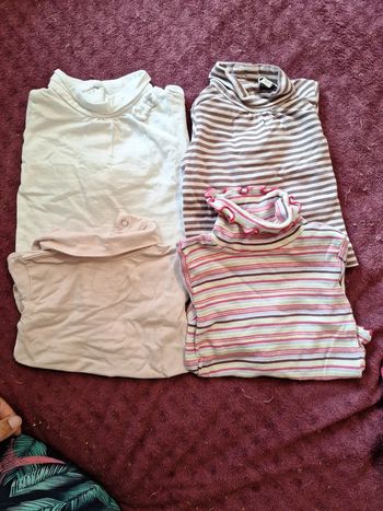 Lot Tee-shirt manches longues 3 mois