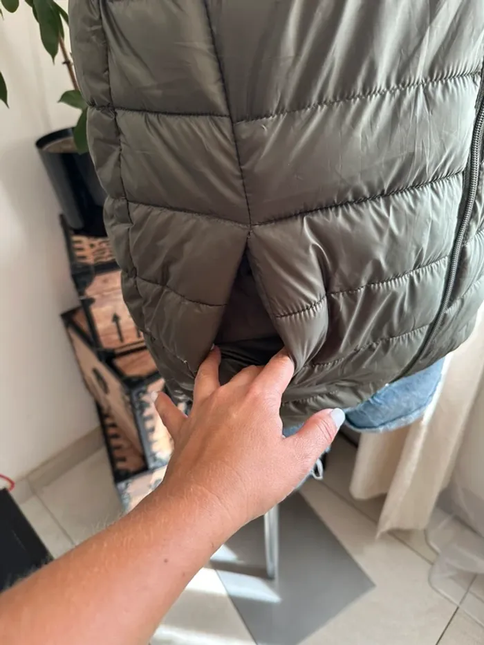 Doudoune sans manches kaki - photo numéro 4
