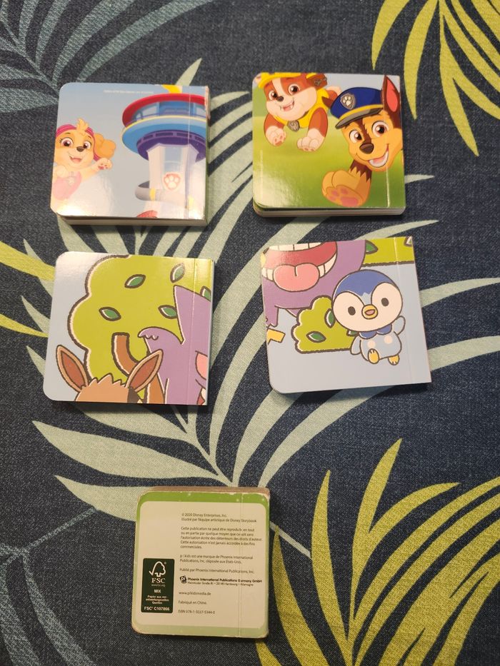 Lot 5 mini livres enfant pokemon pat patrouille peter pan - photo numéro 2