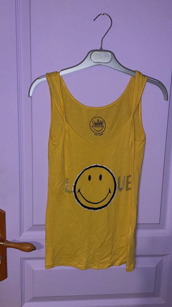 Haut de pyjama débardeur Etam Smiley Taille 36