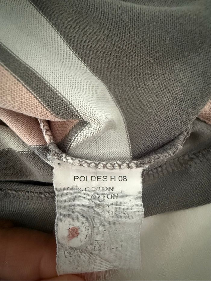 Polo gris multicolore TBS - Taille S - photo numéro 5