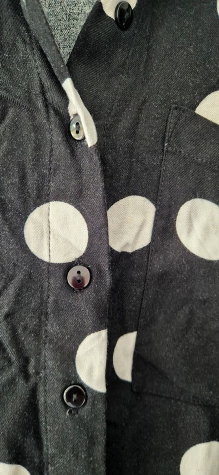 Robe chemise à pois - photo numéro 5