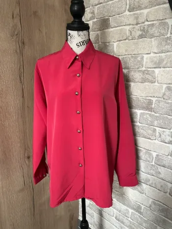 Chemisier rouge vintage taille 44
